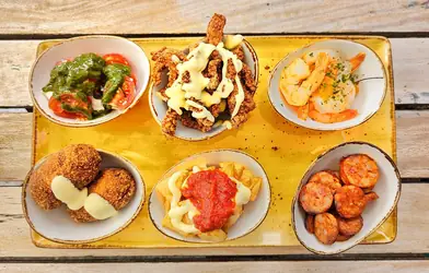 A plate of tapas